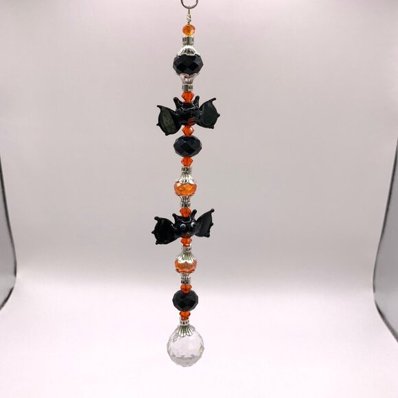 BAT HALLOWEEN Car Rearview Mirror Suncatcher Prism Charm Ornament Gift CC106 - Picture 2 of 2